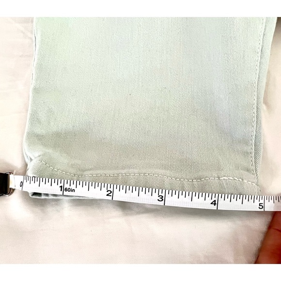 J. Crew Pale Mint Green Lookout Highrise Skinny Jeans, Sz 31, Cropped - Picture 16 of 16